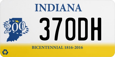 IN license plate 370DH