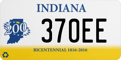 IN license plate 370EE