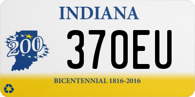 IN license plate 370EU