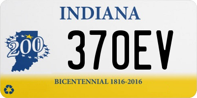 IN license plate 370EV