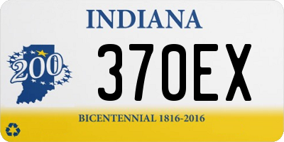 IN license plate 370EX