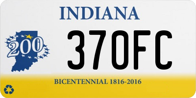 IN license plate 370FC