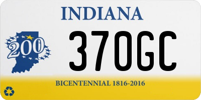 IN license plate 370GC