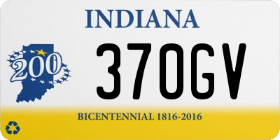 IN license plate 370GV