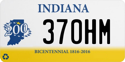 IN license plate 370HM