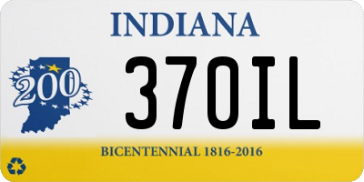 IN license plate 370IL