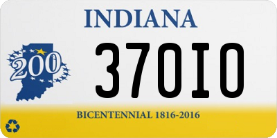 IN license plate 370IO