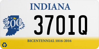 IN license plate 370IQ