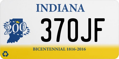 IN license plate 370JF