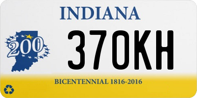 IN license plate 370KH