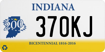 IN license plate 370KJ