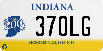 IN license plate 370LG