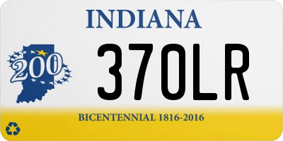 IN license plate 370LR