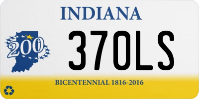 IN license plate 370LS