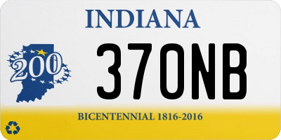 IN license plate 370NB