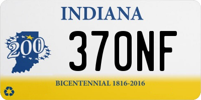 IN license plate 370NF