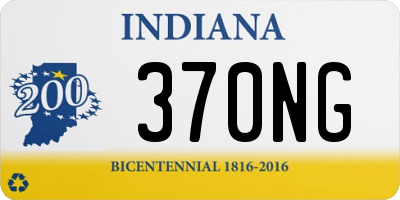 IN license plate 370NG