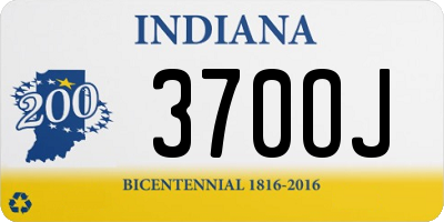 IN license plate 370OJ