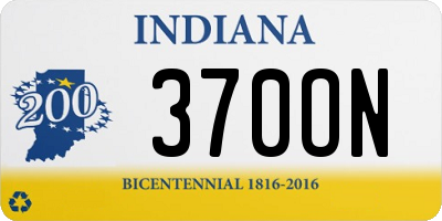 IN license plate 370ON