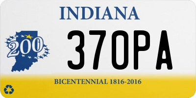 IN license plate 370PA