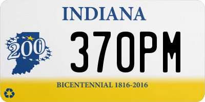 IN license plate 370PM