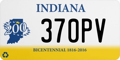 IN license plate 370PV