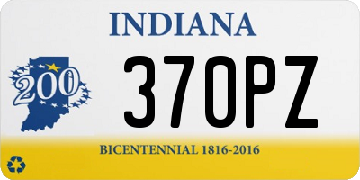 IN license plate 370PZ