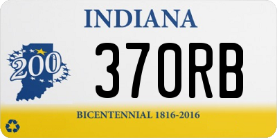 IN license plate 370RB