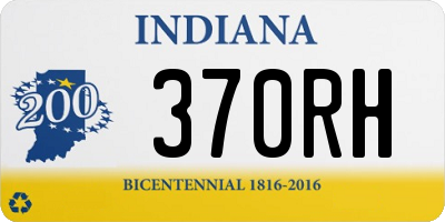 IN license plate 370RH