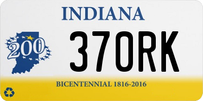 IN license plate 370RK