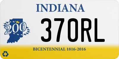 IN license plate 370RL