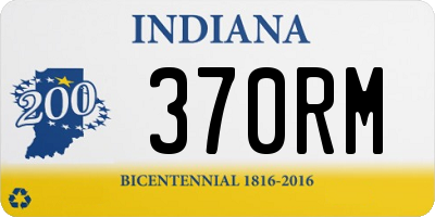 IN license plate 370RM