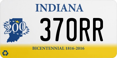 IN license plate 370RR