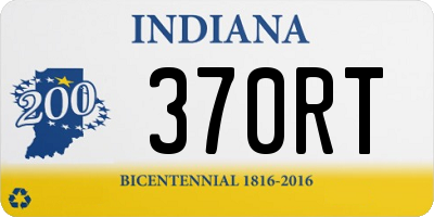 IN license plate 370RT