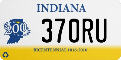 IN license plate 370RU