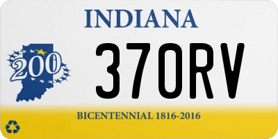 IN license plate 370RV