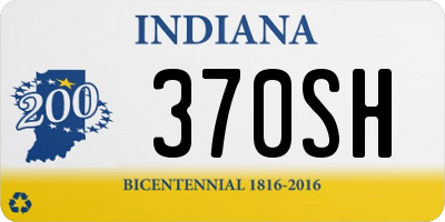 IN license plate 370SH