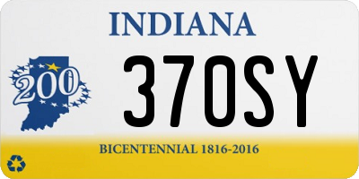 IN license plate 370SY