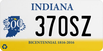 IN license plate 370SZ