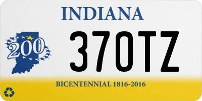 IN license plate 370TZ