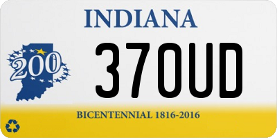 IN license plate 370UD