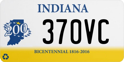 IN license plate 370VC