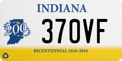 IN license plate 370VF