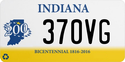 IN license plate 370VG