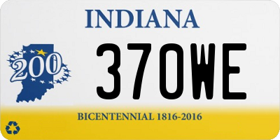 IN license plate 370WE