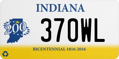 IN license plate 370WL