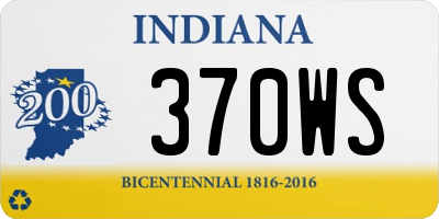 IN license plate 370WS