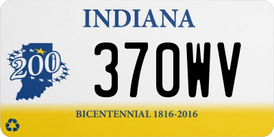 IN license plate 370WV