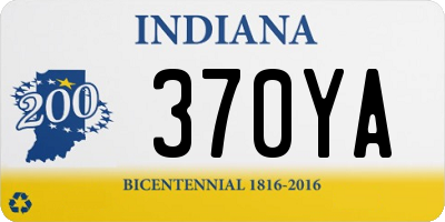 IN license plate 370YA