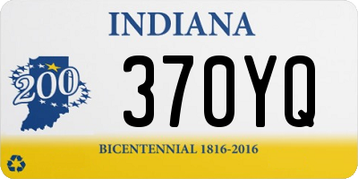 IN license plate 370YQ